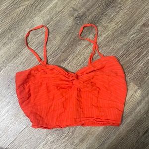 orange tank top/crop top